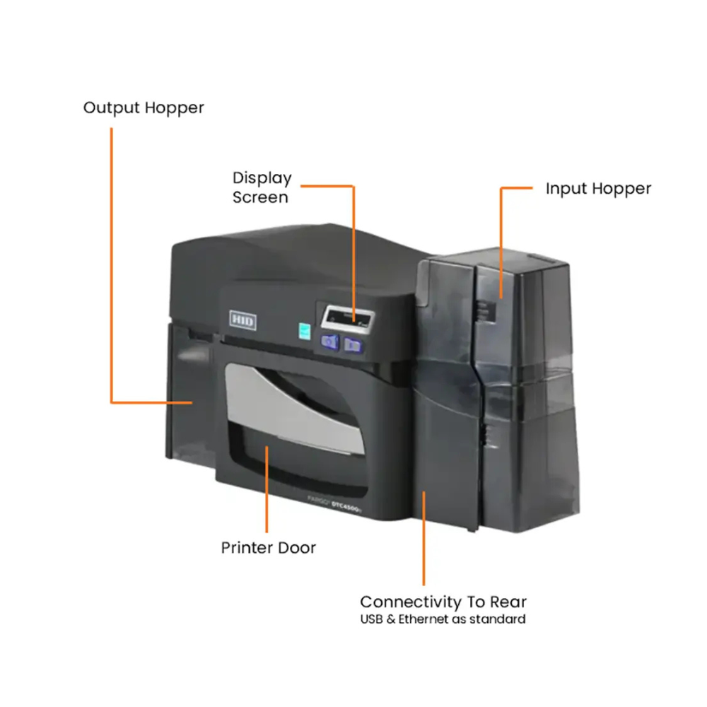 HID FARGO DTC4500e Dual-Sided ID Card Printer (Demo)